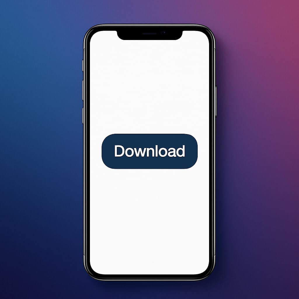 App mockup on mobile device